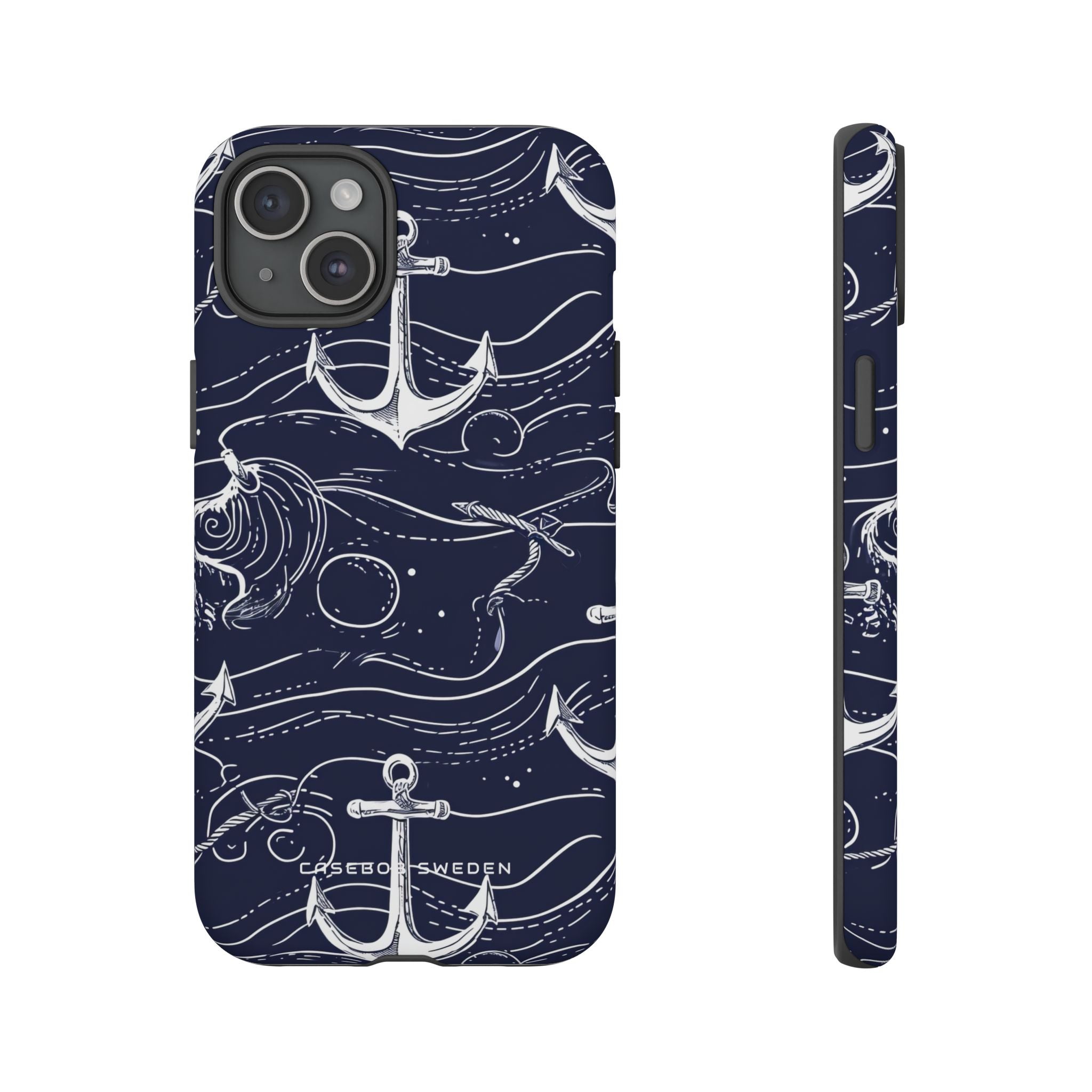 Gradient Anchorflow Waves iPhone 15 - Tough Phone Case