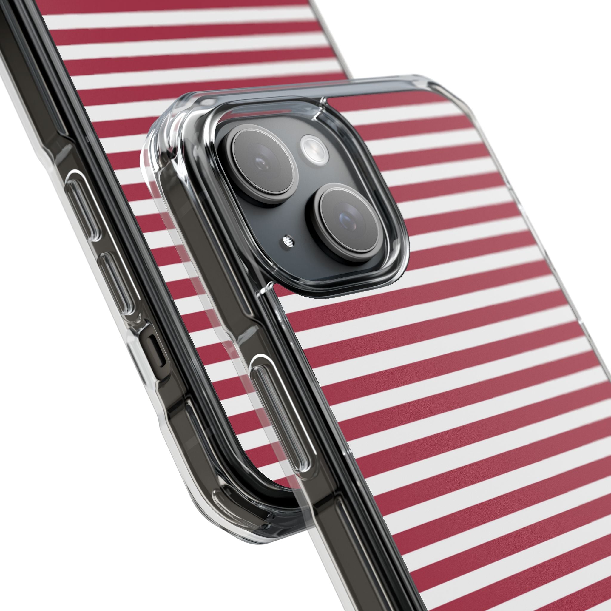 Crimson Stripes Flow iPhone Case - Impact