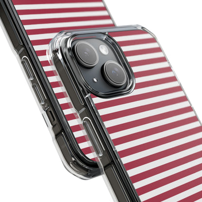 Crimson Stripes Flow iPhone Case - Impact