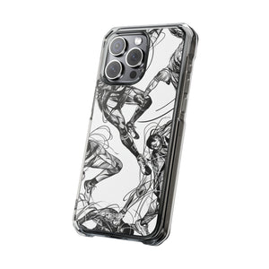 Dynamic Athletic Surrealism - Phone Case for iPhone (Clear Impact - Magnetic)