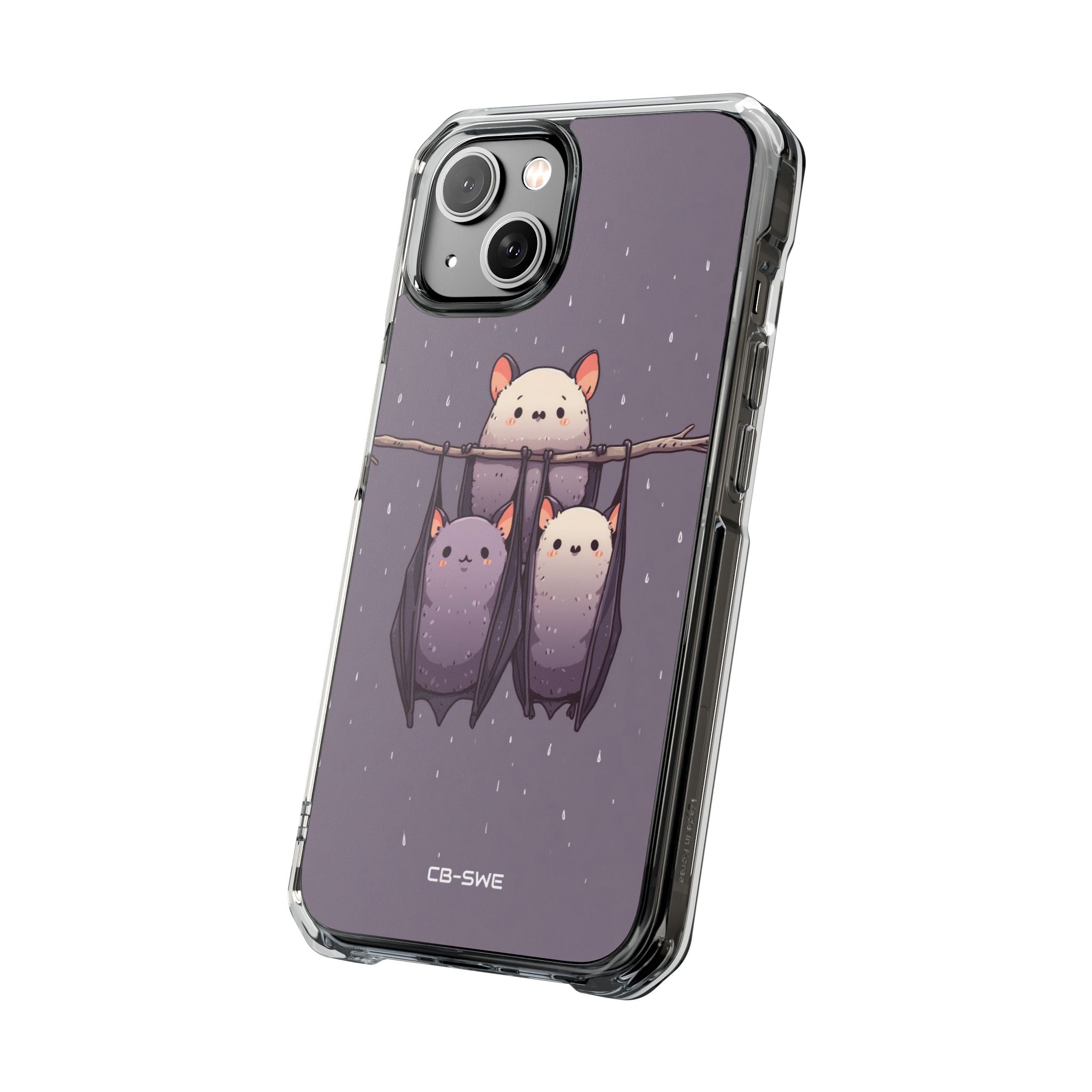Bats Hang Playfully iPhone Case - Impact