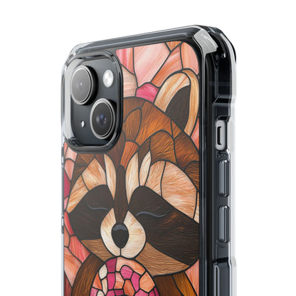 Raccoon Holds Donut iPhone Case - Impact