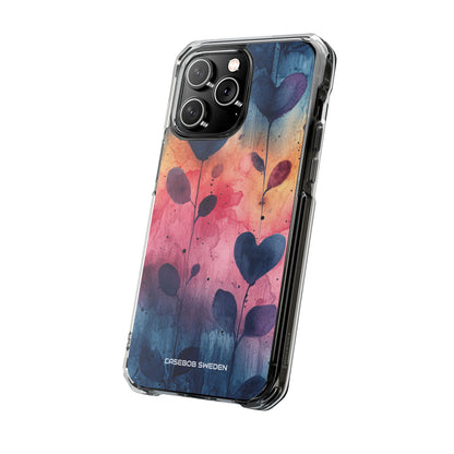 Watercolor Heart Art - Clear Impact iPhone 14 Phone Case