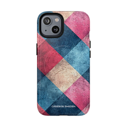 Bold Geometric Squares - Tough + MagSafe® iPhone 14 Phone Case