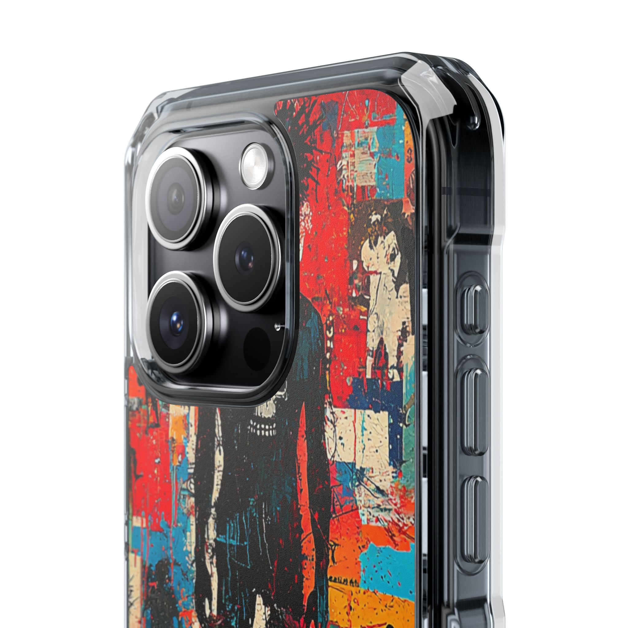 Spiky Skull Silhouette iPhone 15 Pro Case - Impact