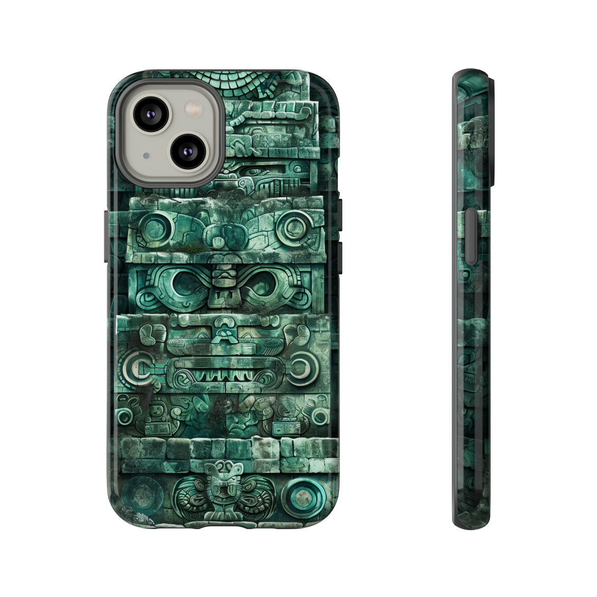 Mayan Jaguar & Serpent Spirit - Protective Phone Case