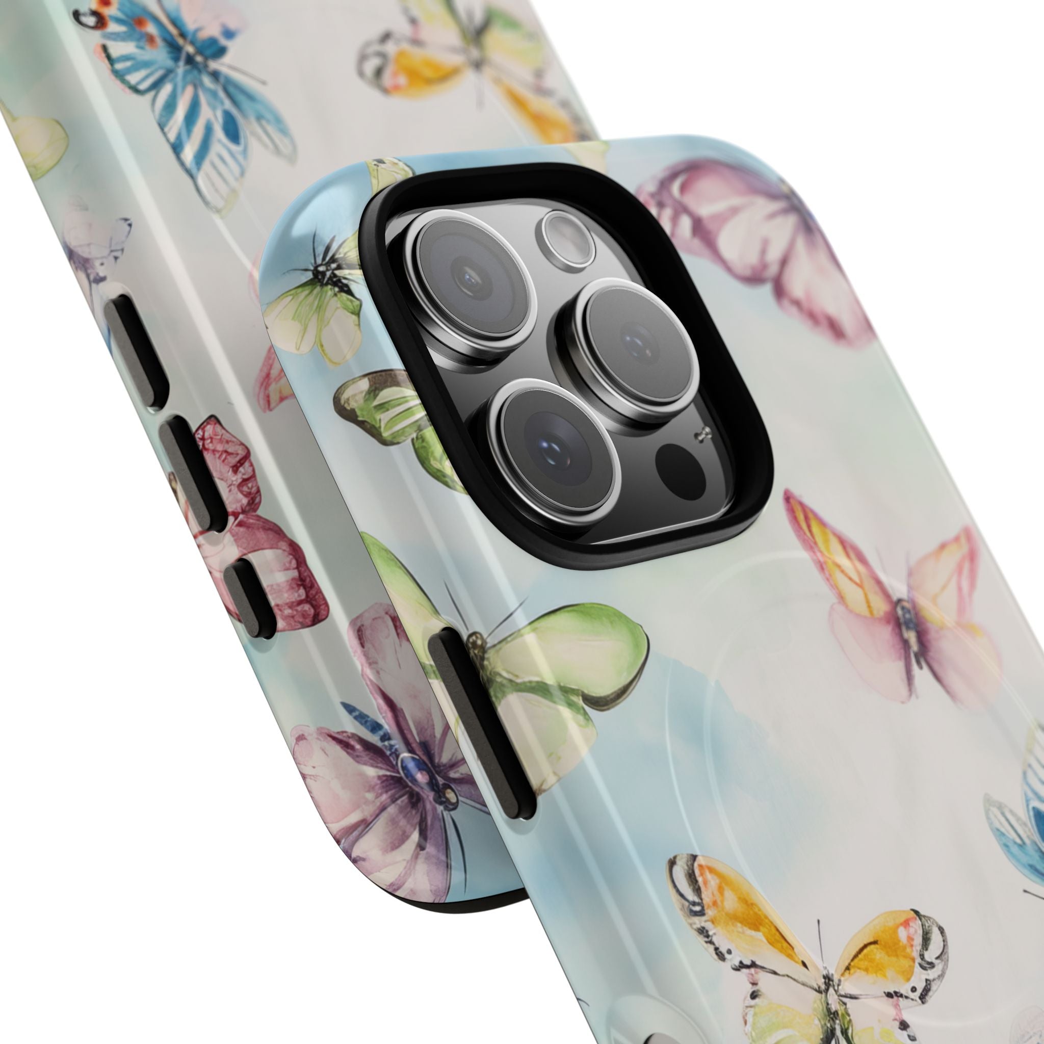 Watercolor Butterfly Bliss - Tough + MagSafe® iPhone 16 Phone Case