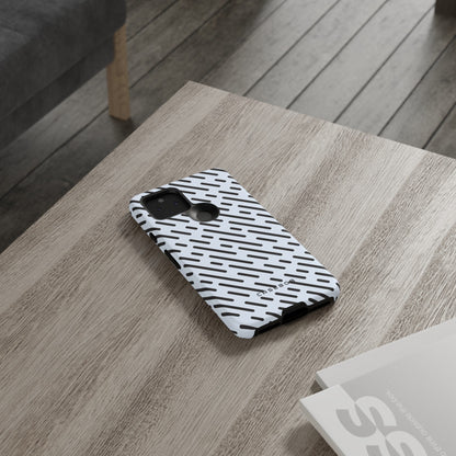 Monochrome Dash - Protective Phone Case