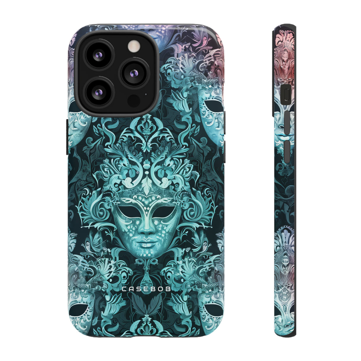 Venetian Mask Pastel Elegance - Protective Phone Case