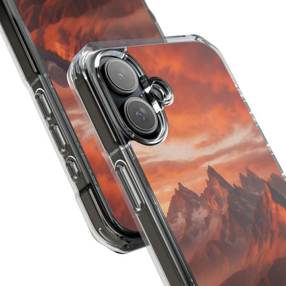 Mountain Peaks Glowing iPhone Case - Impact