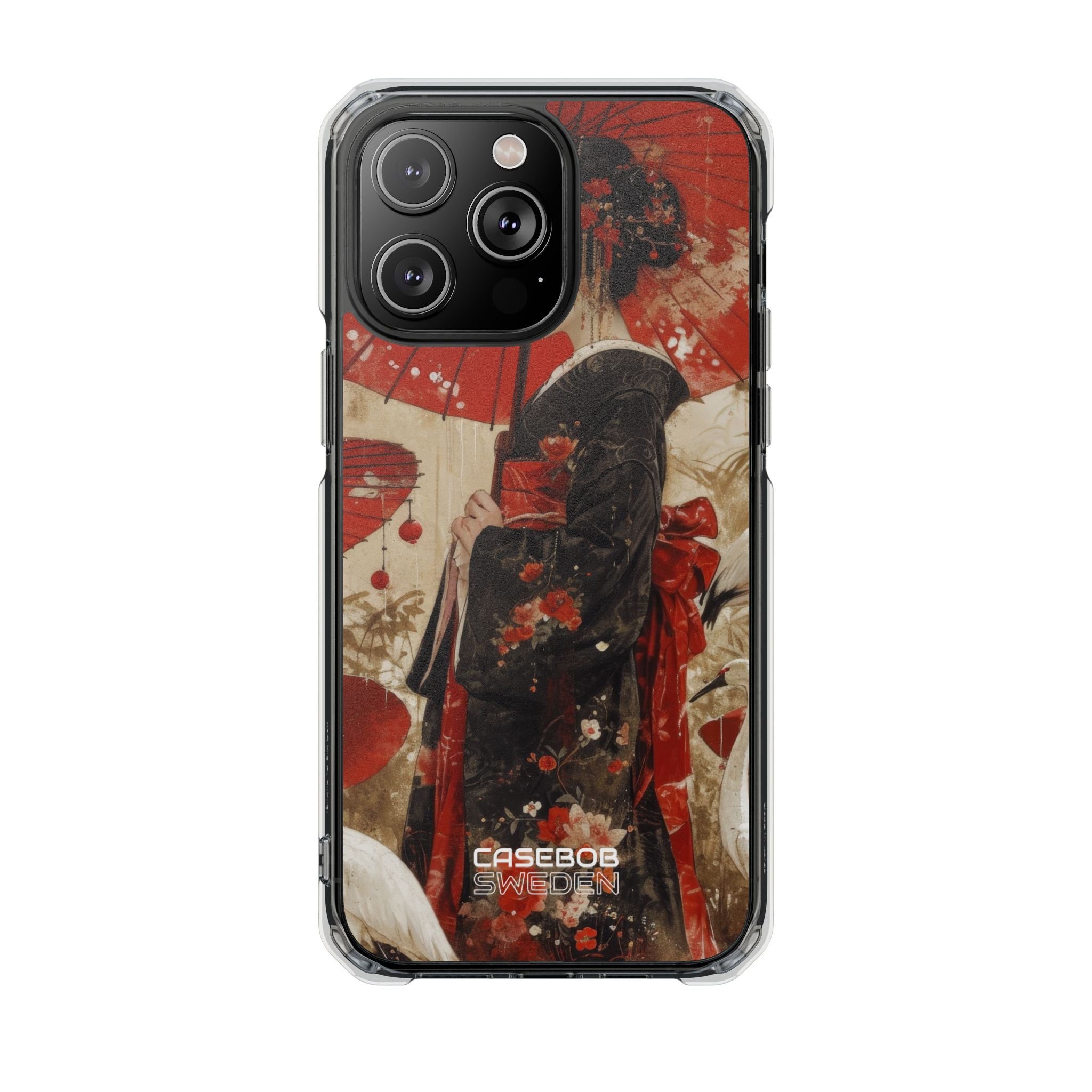 Scarlet Crane Dreams iPhone 14 - Impact Clear+