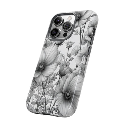 Vintage Floral Etching iPhone 14 - Tough