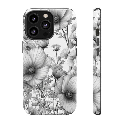 Vintage Floral Etching iPhone 13 - Tough