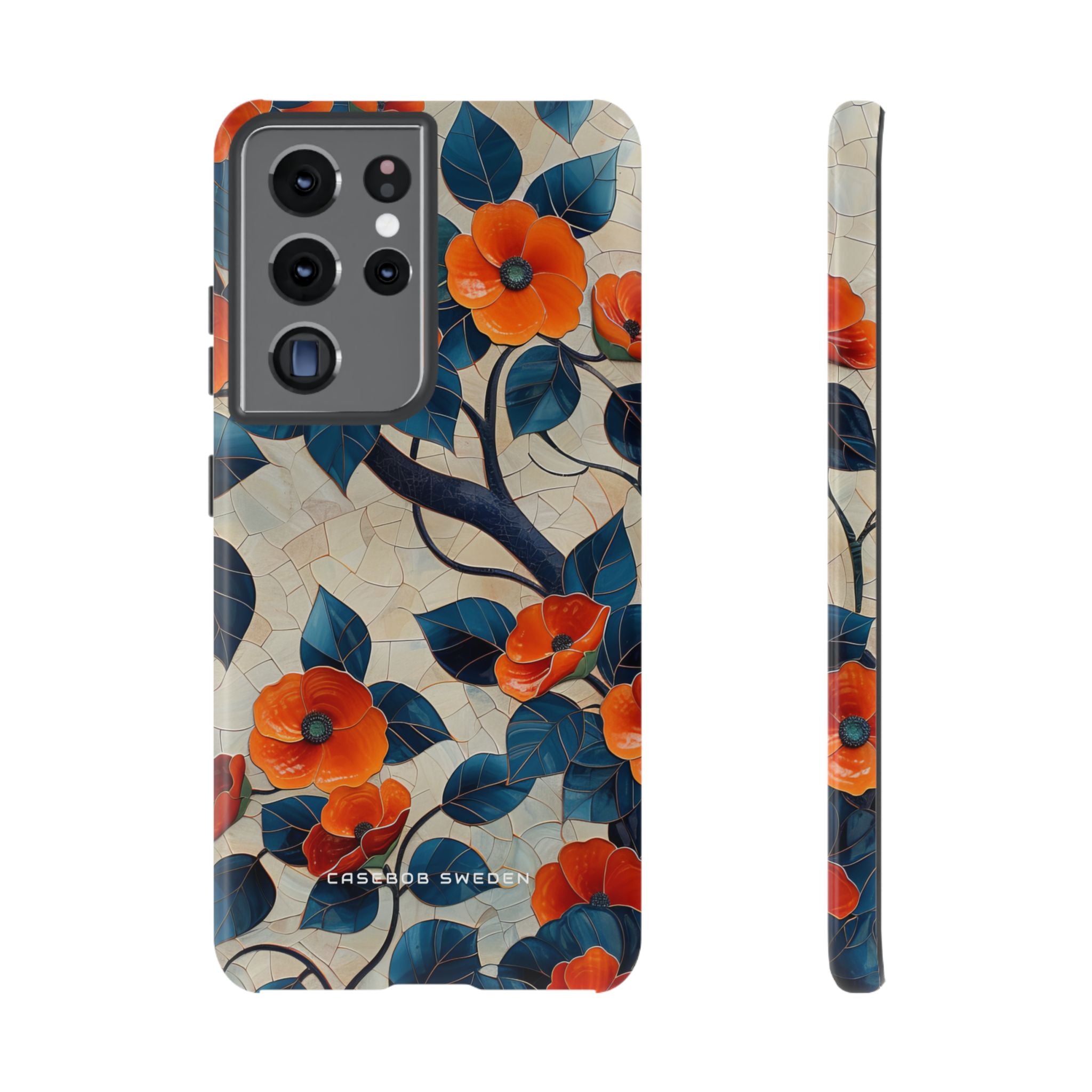 Orange Blossoms Mosaic Harmony  Samsung S21 - Tough Phone Case