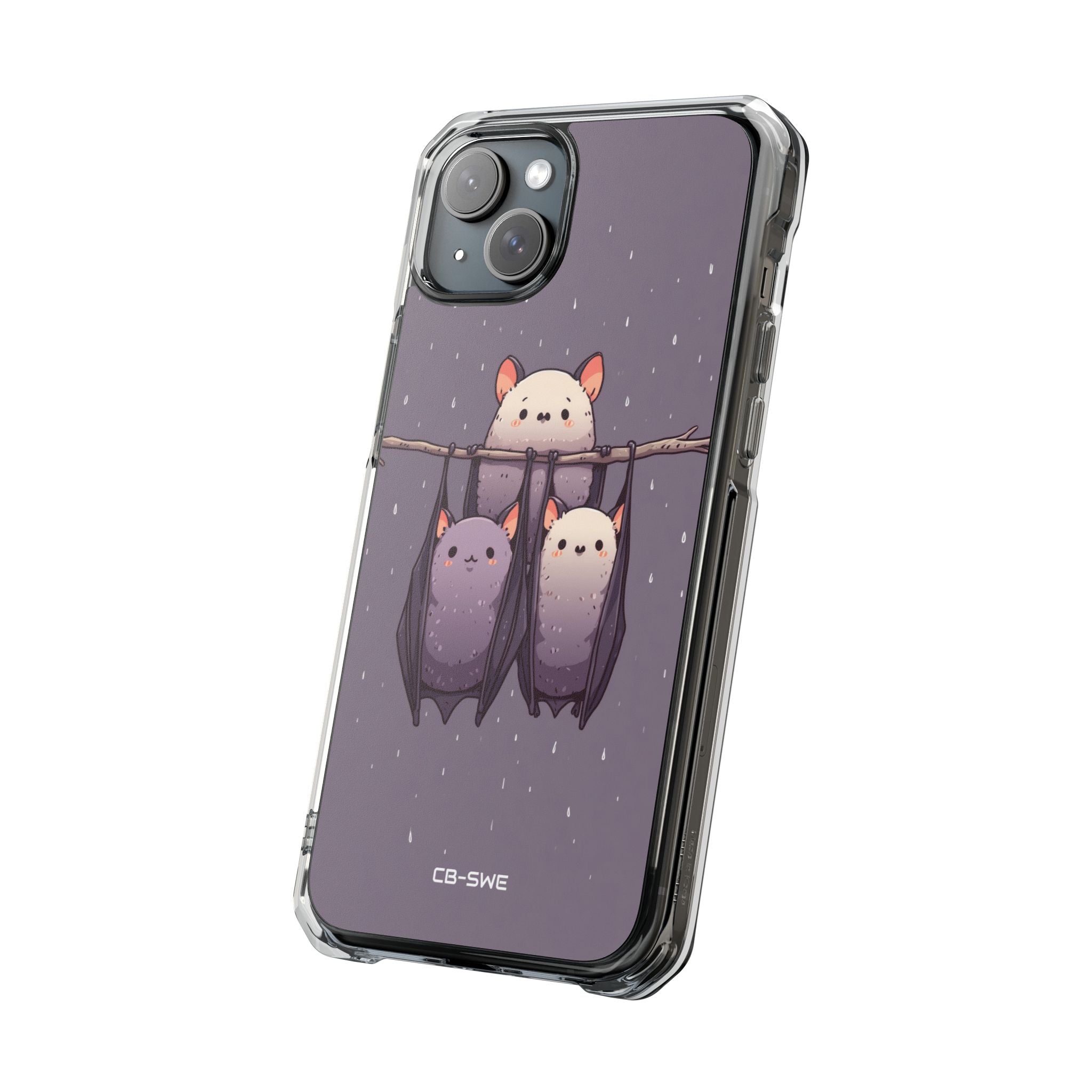 Bats Hang Playfully iPhone Case - Impact