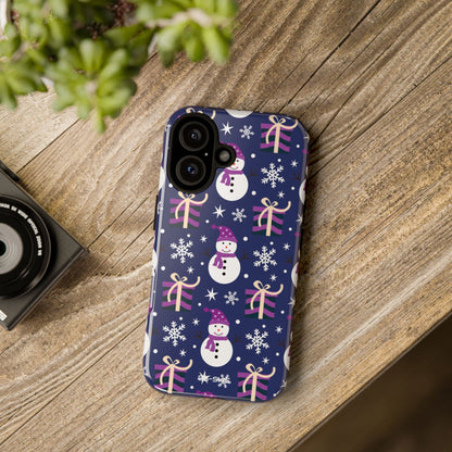 Snowmen Gift Giving - iPhone Case
