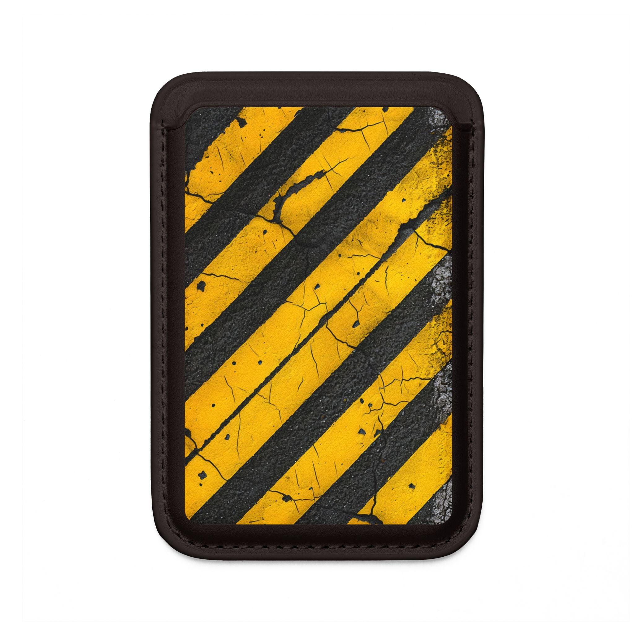 Yellow Stripes Distress Wallet – MagSafe Ready