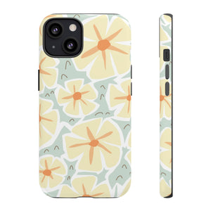 Pastel Yellow Happy Flower iPhone Case (Protective) iPhone 13 Matte Phone Case