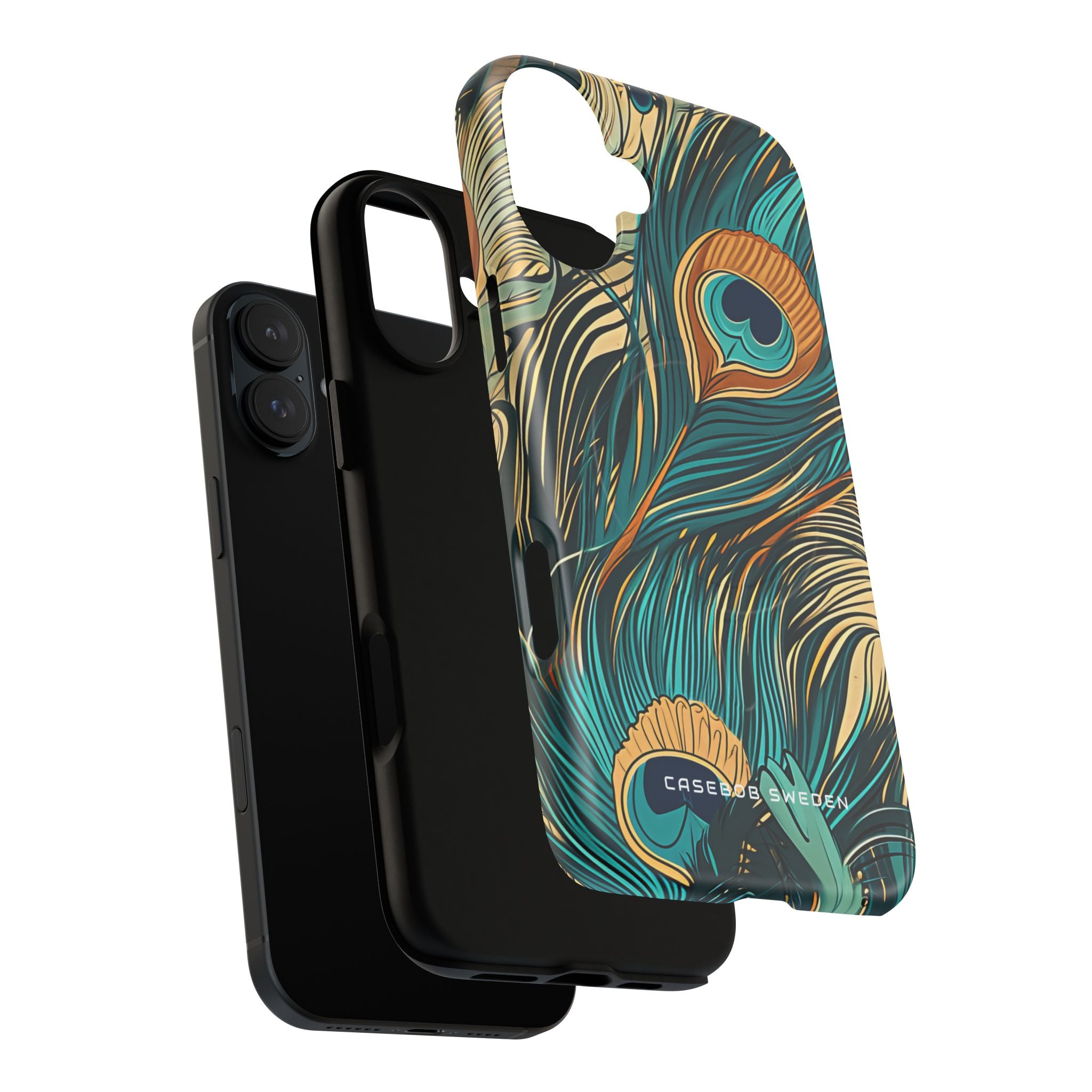 Art Nouveau Peacock Elegance iPhone 16  Tough+ Phone Case