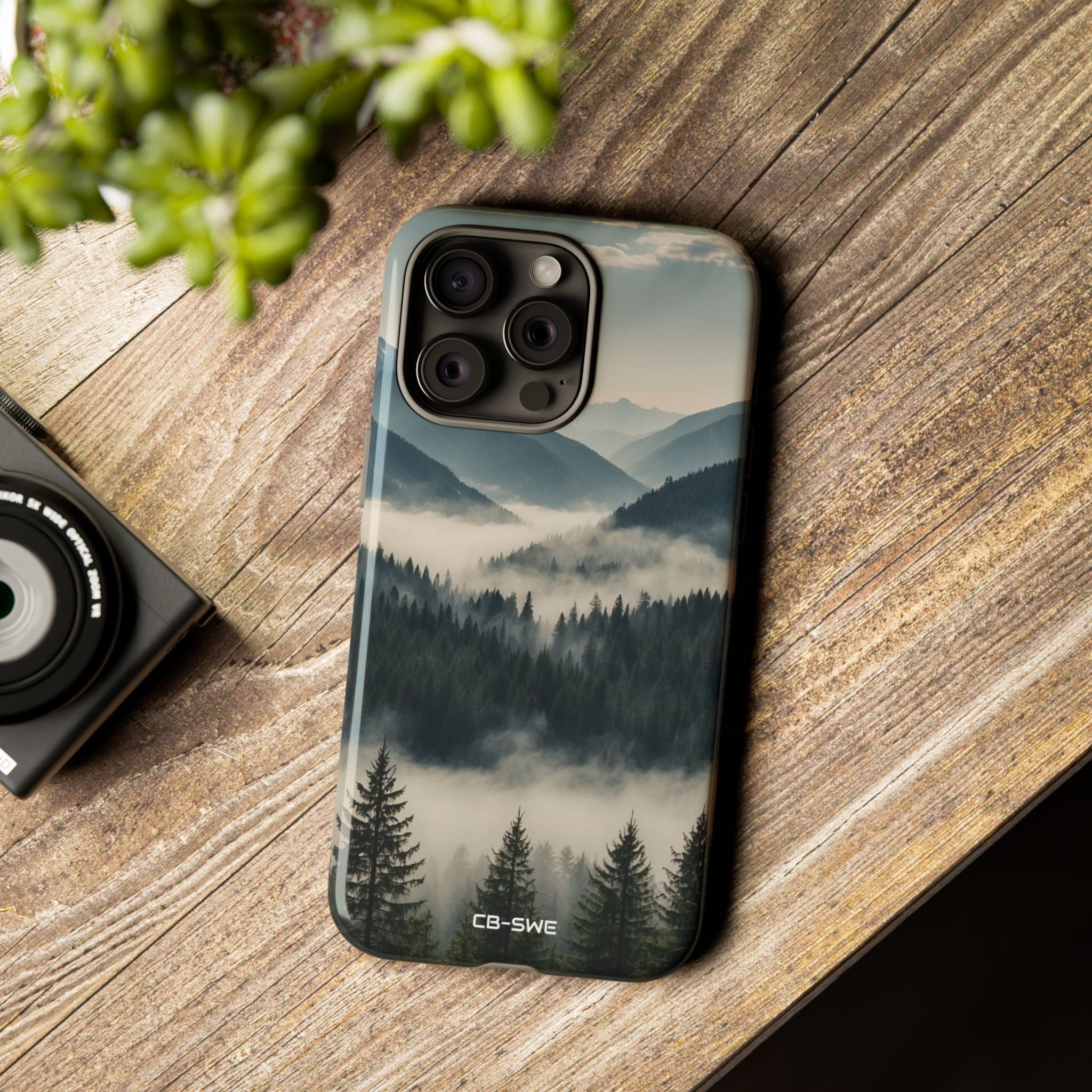 Misty Forest Embrace - iPhone Case