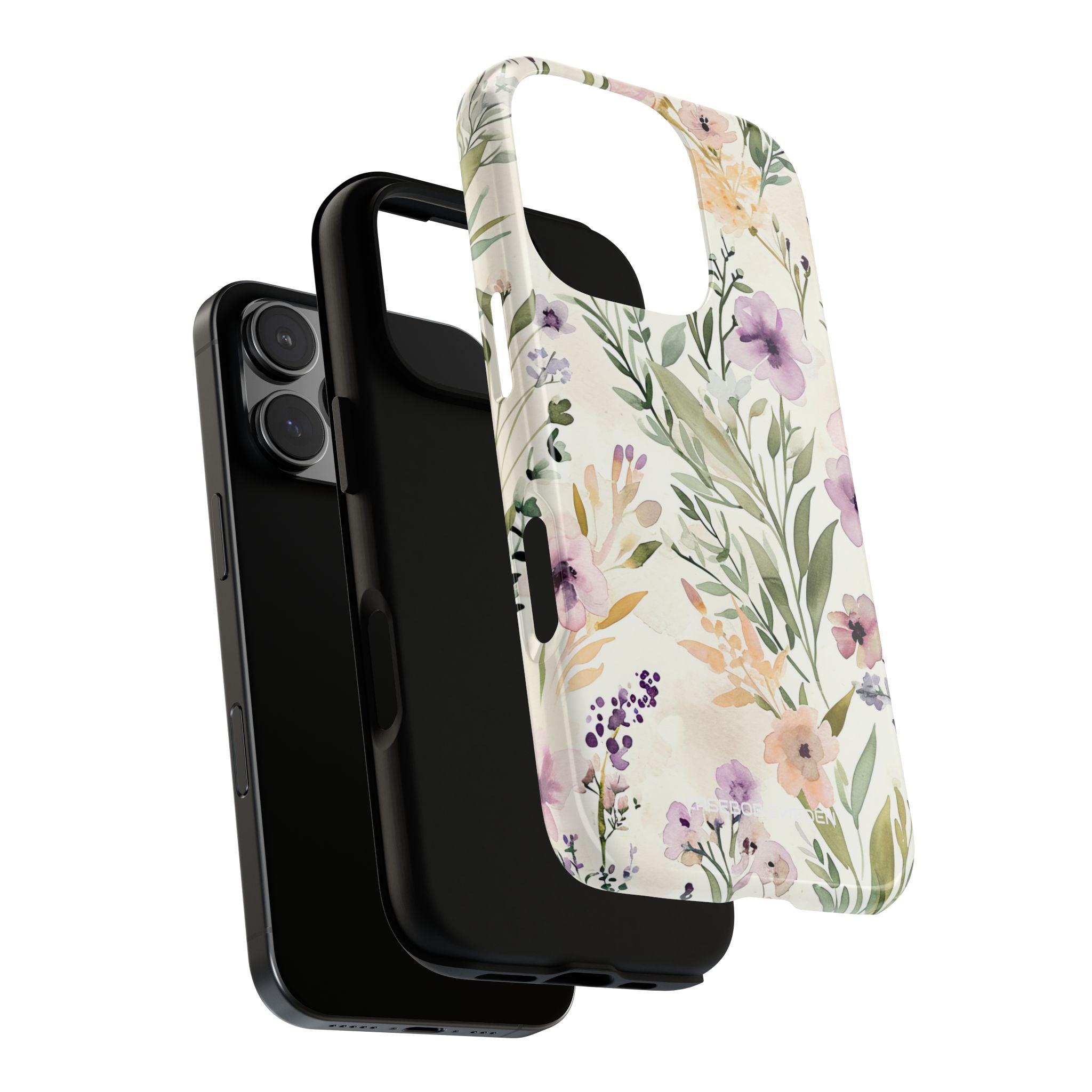 Soft Green Lavender Floral Pattern - Tough iPhone 16 Phone Case