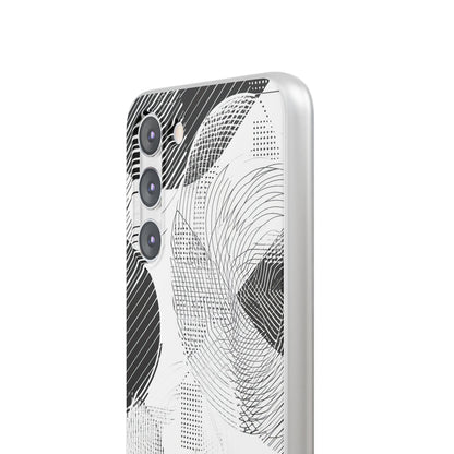 Geometric Monochrome Flow Samsung S23 - Flexi Phone Case