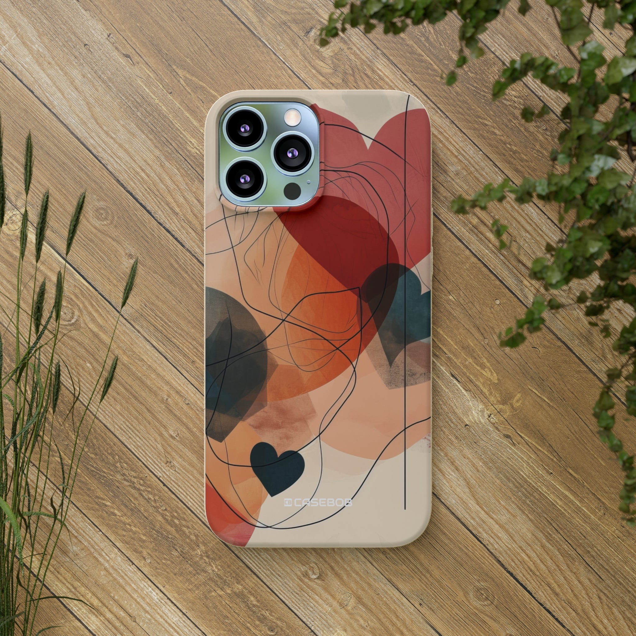 Abstract Heart Harmony | Biodegradable Phone Case