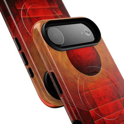 Crimson Orbit iPhone 17 Air Case - Tough+