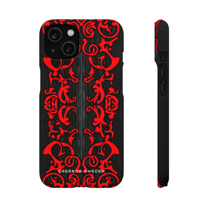 Gothic Crimson Symmetry iPhone 14 - Slim Phone Case