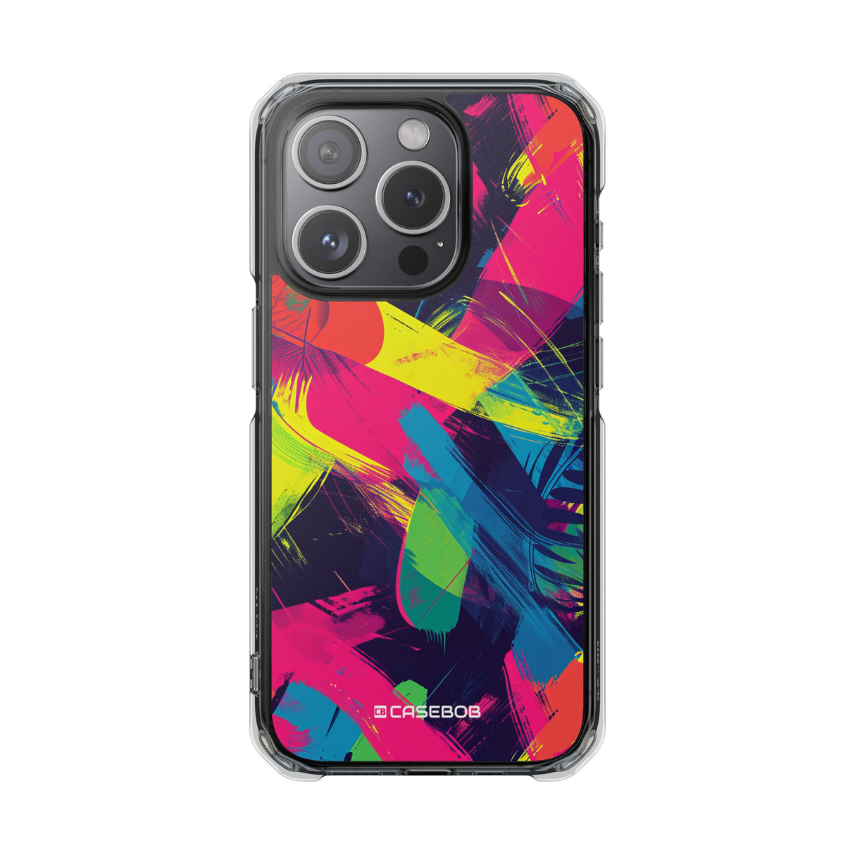 Pantone Neon Patterns | Handyhülle für iPhone (Clear Impact Case – magnetisch)