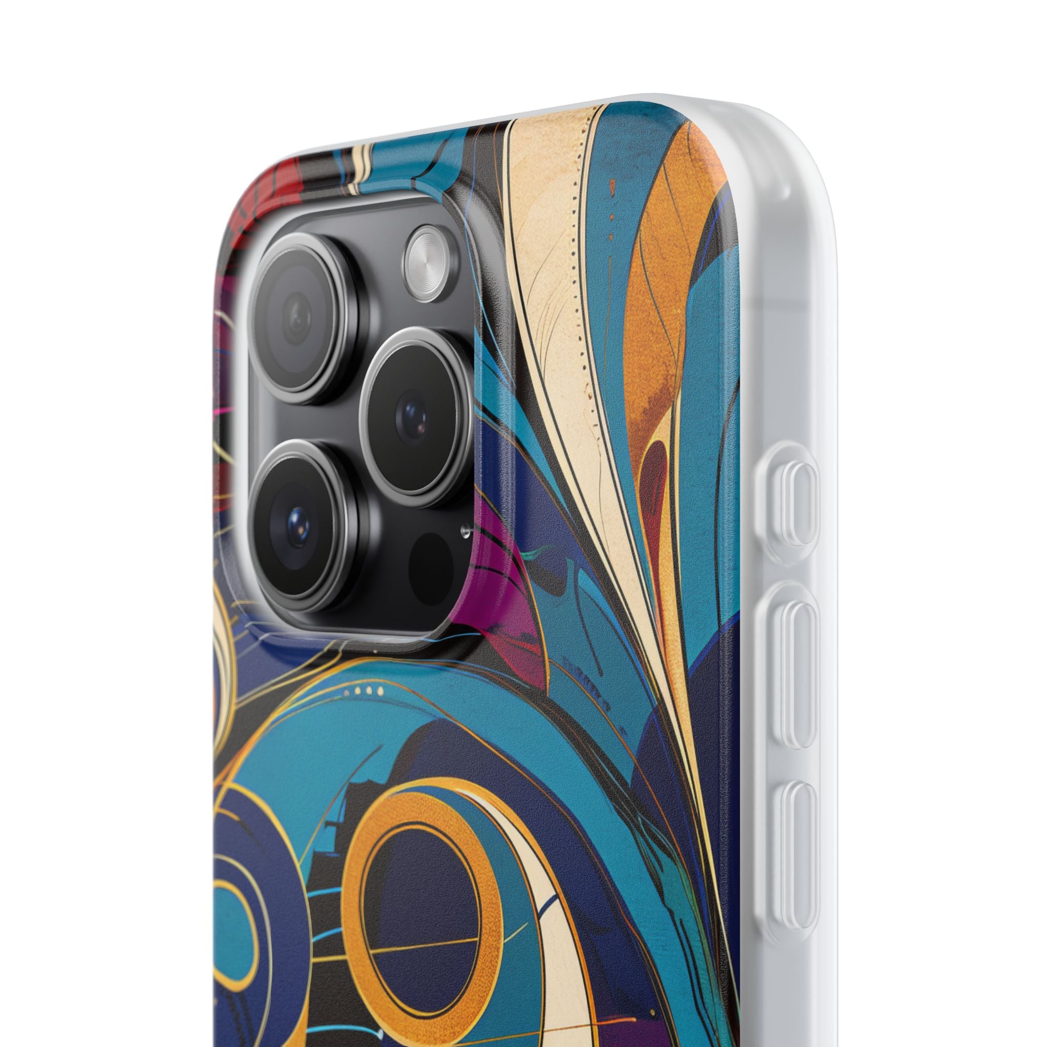 Vintage Vortex Harmony iPhone 15 - Flexi Phone Case