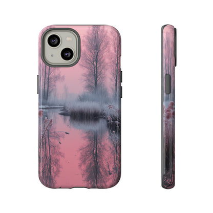 Pink Winter Lake Whisper - Protective Phone Case