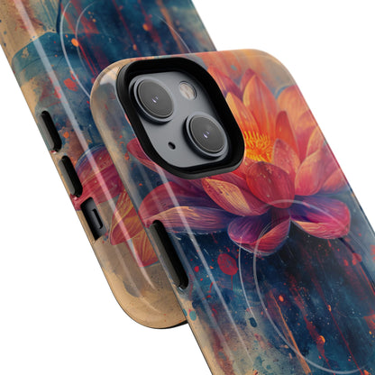 Lotus Blossom Art - Tough + MagSafe® iPhone 14 Phone Case