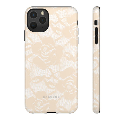 Ivory Lace Gothic Flower Phone Case - Protective Phone Case