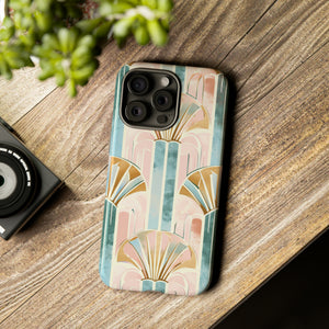 Art Deco Pastel Geometry - Protective Phone Case