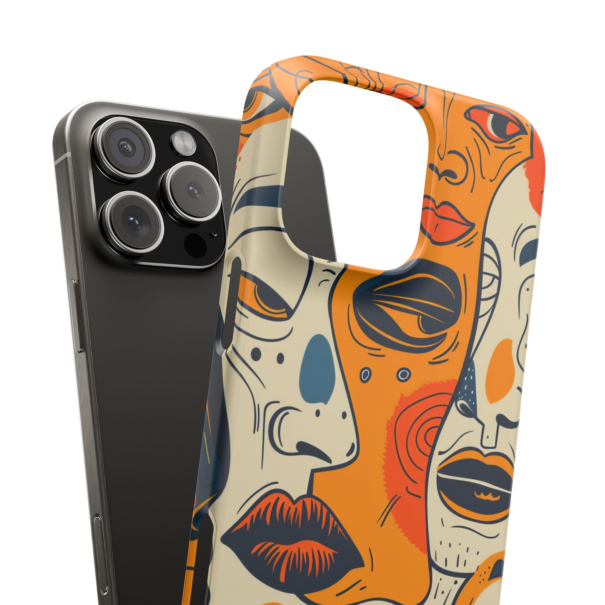 Gradient Face Mosaic iPhone 16 - Slim Phone Case