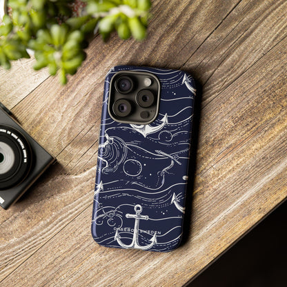 Gradient Anchorflow Waves iPhone 15 - Tough Phone Case