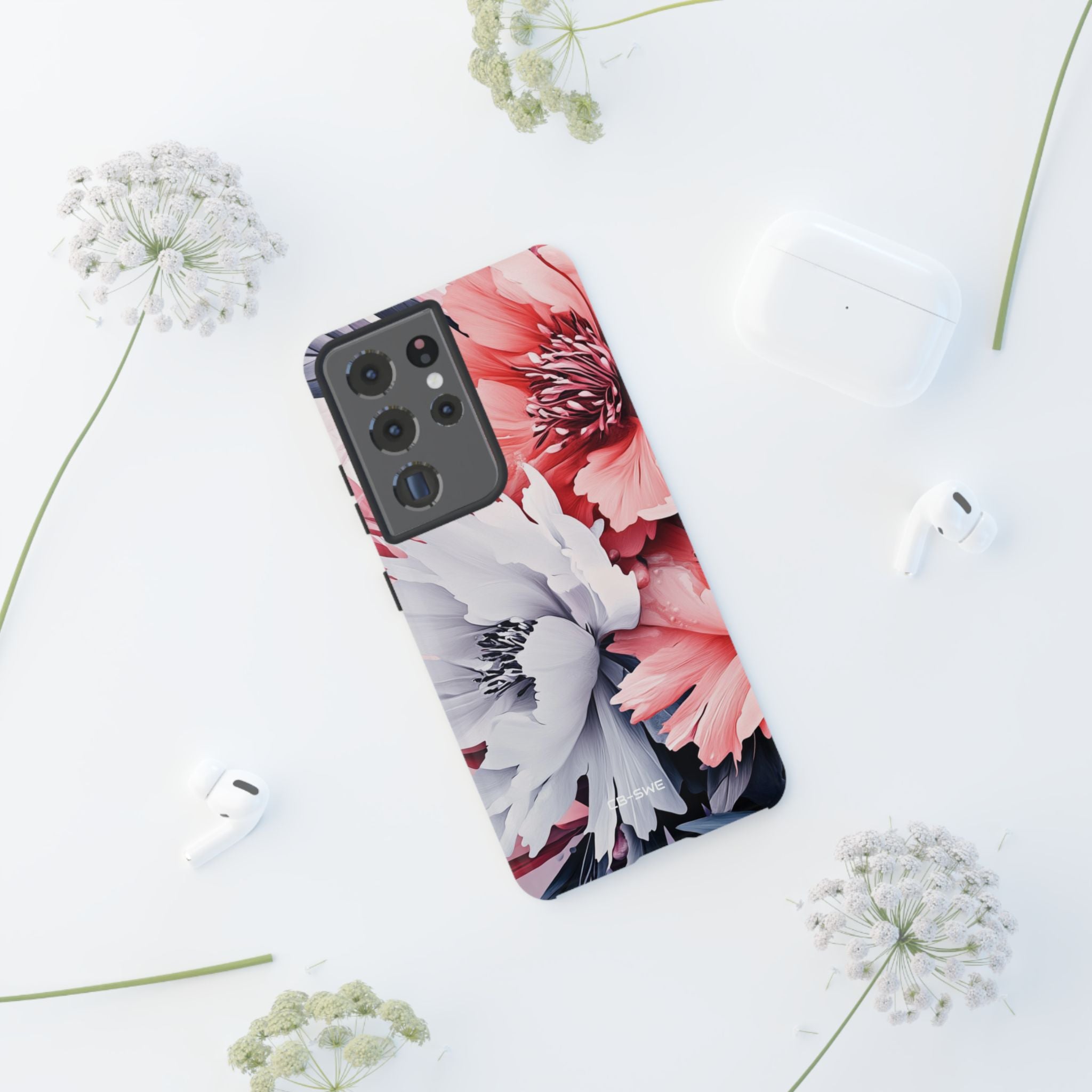 Digital Floral Elegance - Samsung Case
