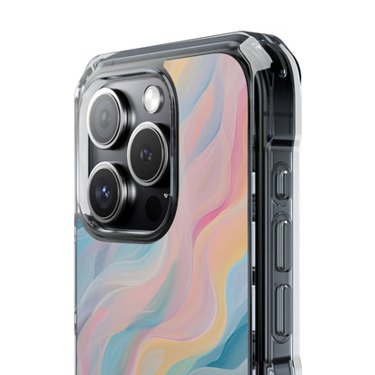 Dreamy Pastel Swirls - Clear Impact iPhone 15 Phone Case