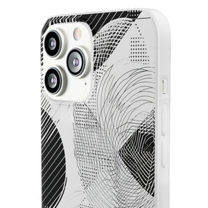 Monochrome Dynamics | Flexible Phone Case for iPhone