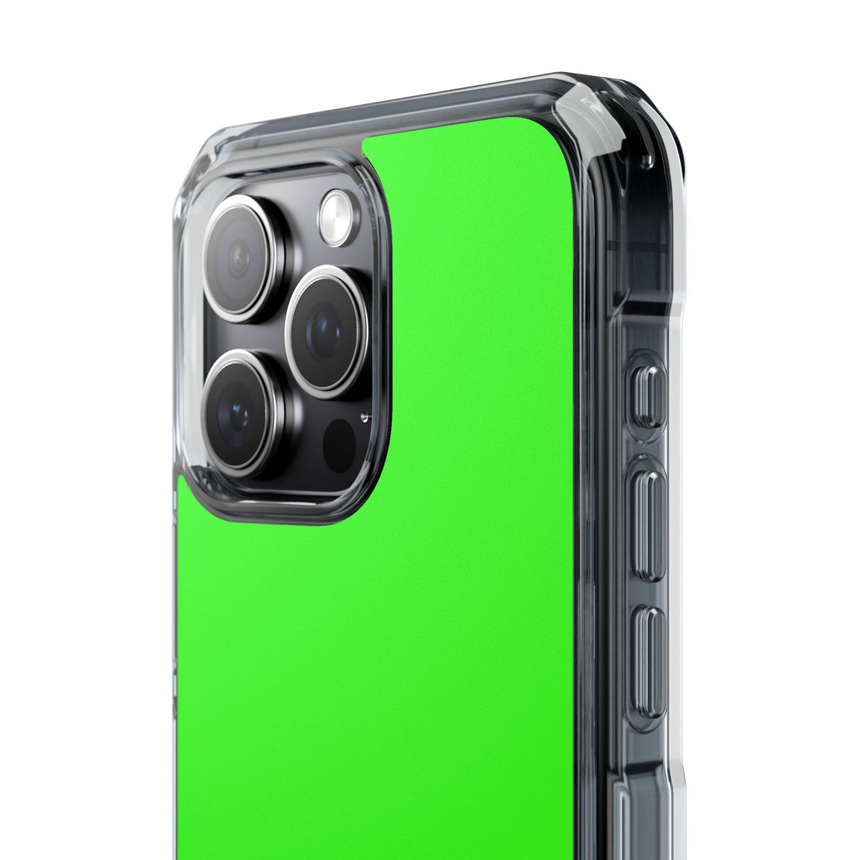 Neon Green | Phone Case for iPhone (Clear Impact Case - Magnetic)