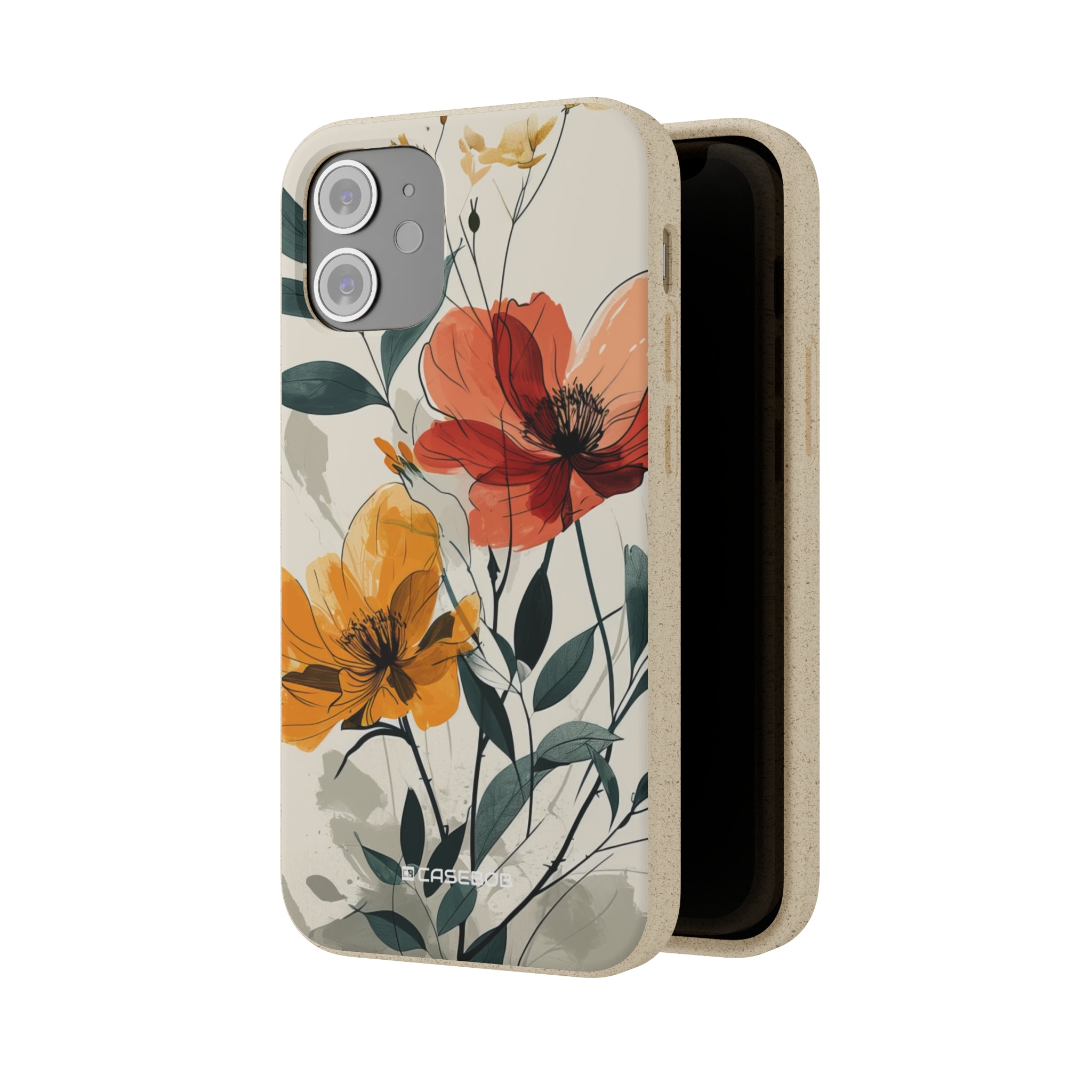 Serene Floral Harmony | Biodegradable Phone Case