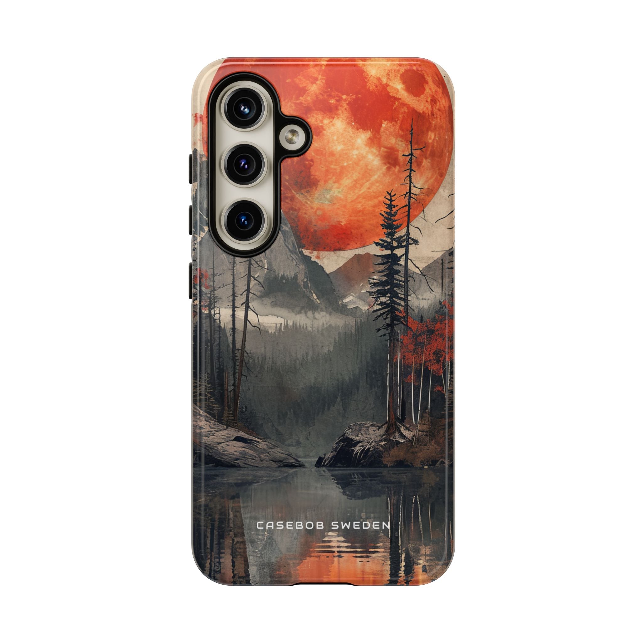 Celestial Glow Over Reflective Landscape Samsung S24 - Tough Phone Case