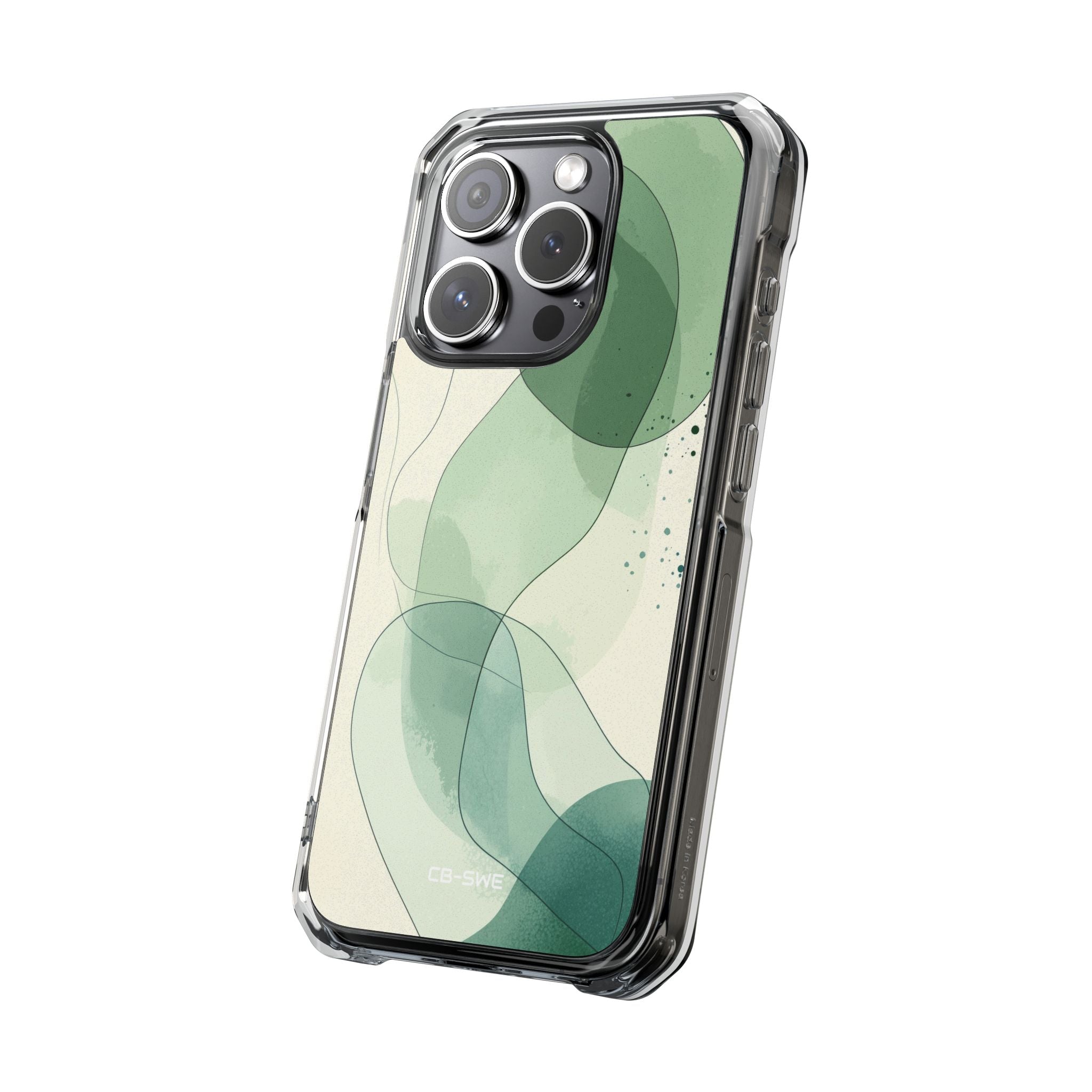 Green Waves Dance iPhone Case - Impact