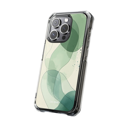 Green Waves Dance iPhone Case - Impact