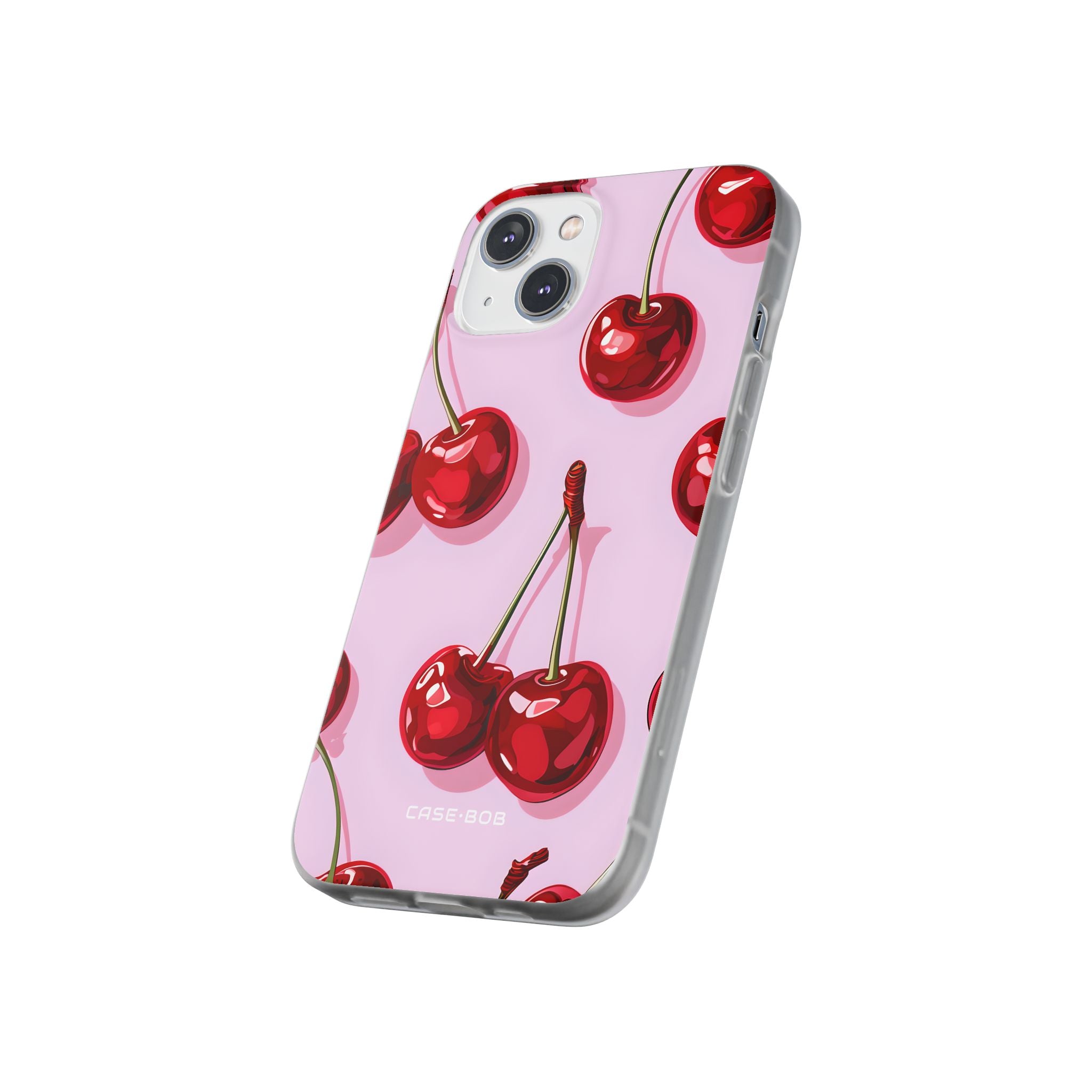 Glossy Cherry Burst iPhone 14 Case - Soft
