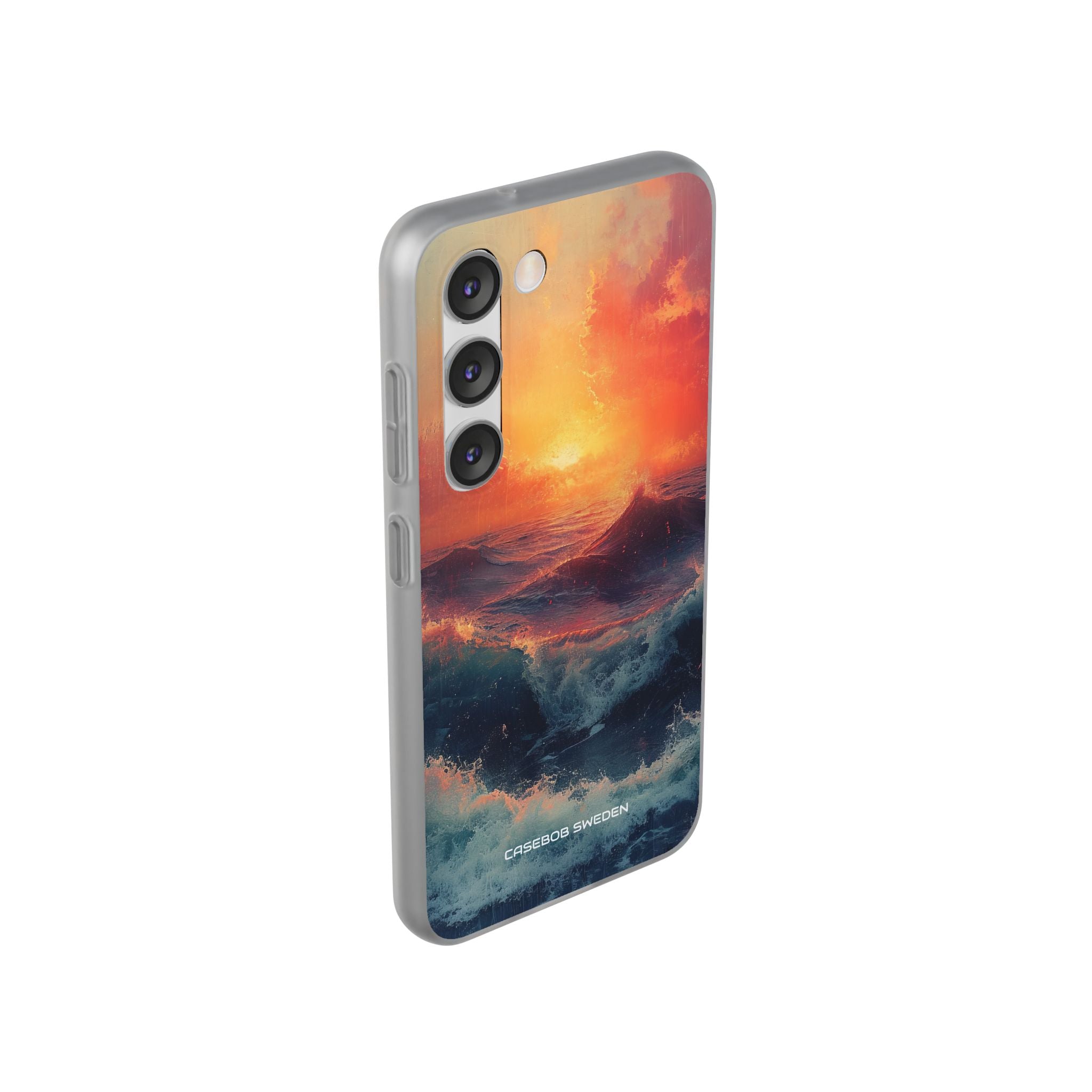 Ocean Sunset Waves - Flexi Samsung S23 Phone Case