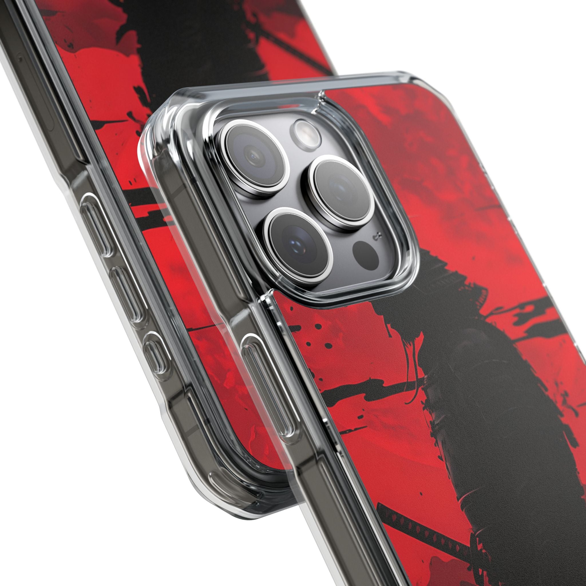 Red Samurai Shadow iPhone Case - Impact