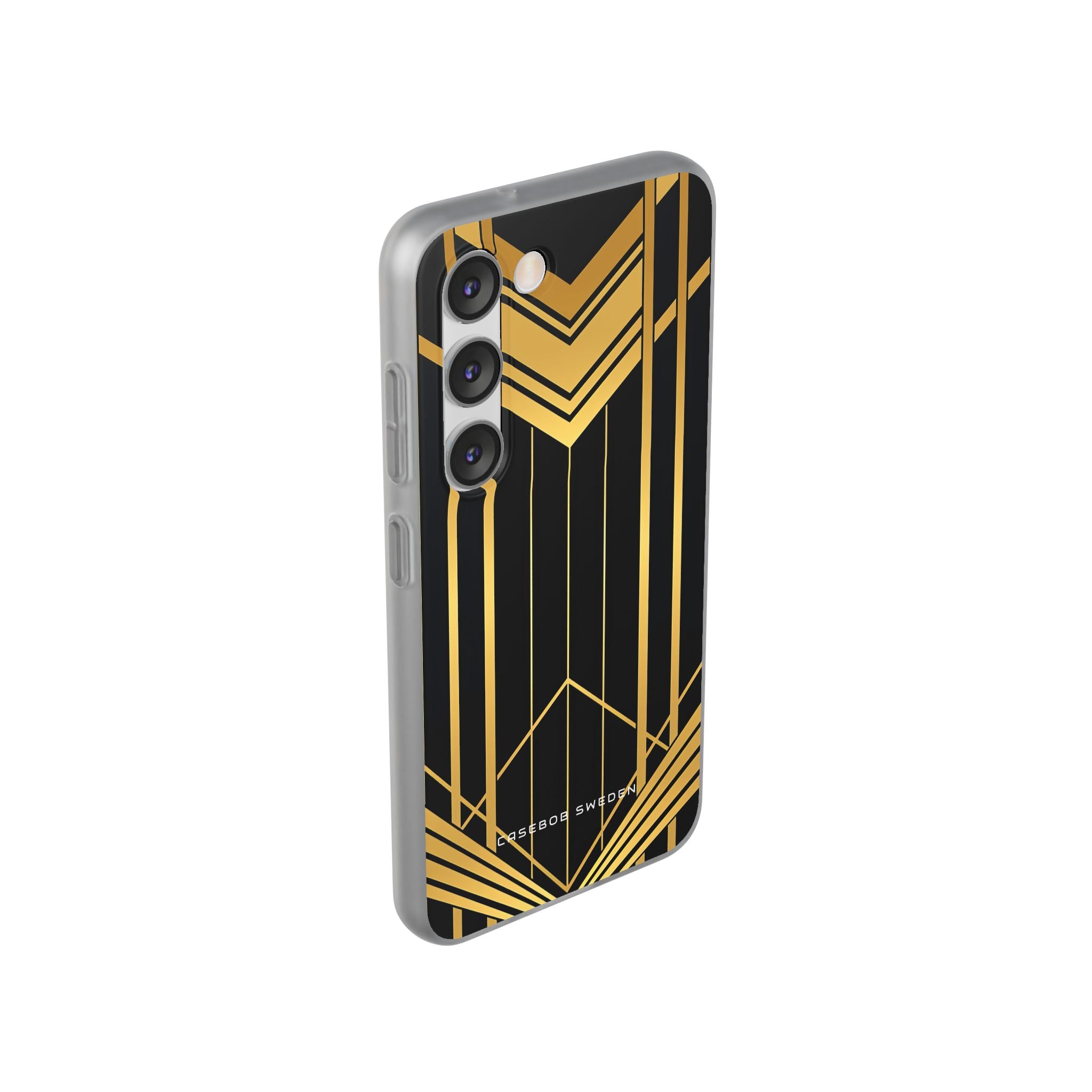 "Golden Art Deco Symmetry in Geometric Elegance" Samsung S23 - Flexi Phone Case