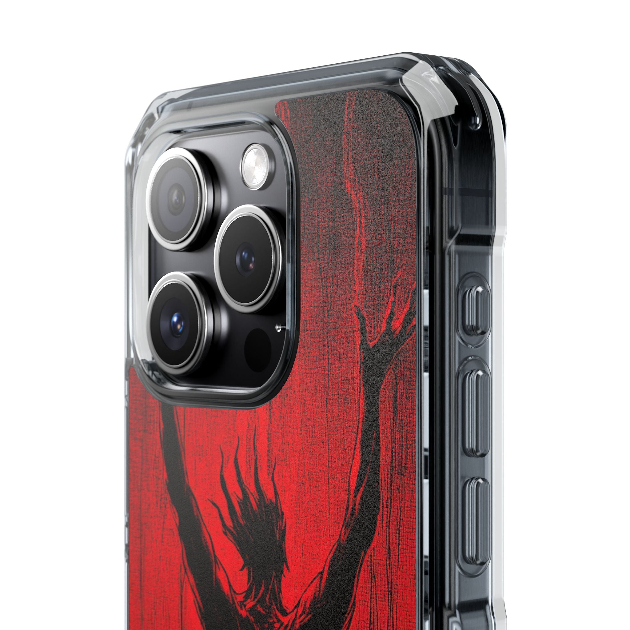 Crimson Despair iPhone 15 - Clear Impact Phone Case